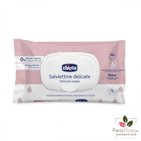 CHICCO Lingettes Delicates 72PCS CHICCO Lingettes Delicates 72PCS