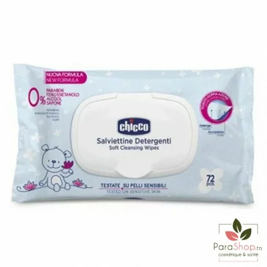 Chicco Lingettes pour le Change 72PCS Chicco Lingettes pour le Change 72PCS
