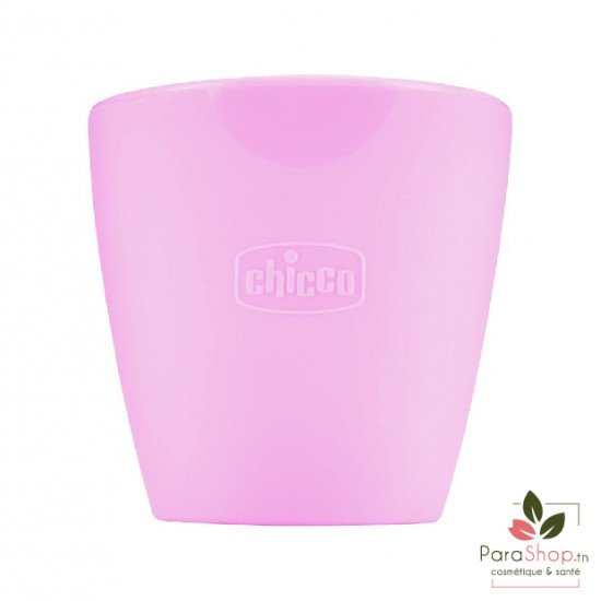 CHICCO Mini Tasse En Silicone 6M+ - Rose