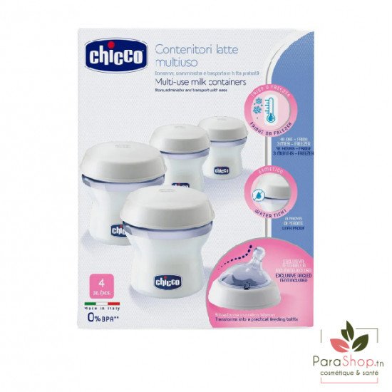 CHICCO NaturalFeeling Contenants Polyvalents 4 Unites CHICCO NaturalFeeling Contenants Polyvalents 4 Unites