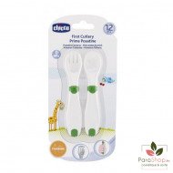 CHICCO SET DE CUILLERE 12M+ VERT CHICCO SET DE CUILLERE 12M+ VERT