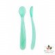 CHICCO Softly Spoon 2 Cuillères Souples 6m+ - Bleu CHICCO Softly Spoon 2 Cuillères Souples 6m+ - Bleu
