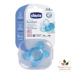 Chicco Sucette Physio Comfort Silicone 0-6M Bleu Chicco Sucette Physio Comfort Silicone 0-6M Bleu