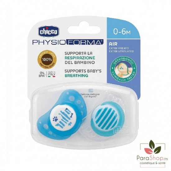 Chicco Sucettes PhysioForma Air 0-6M 2Pcs Chicco Sucettes PhysioForma Air 0-6M 2Pcs