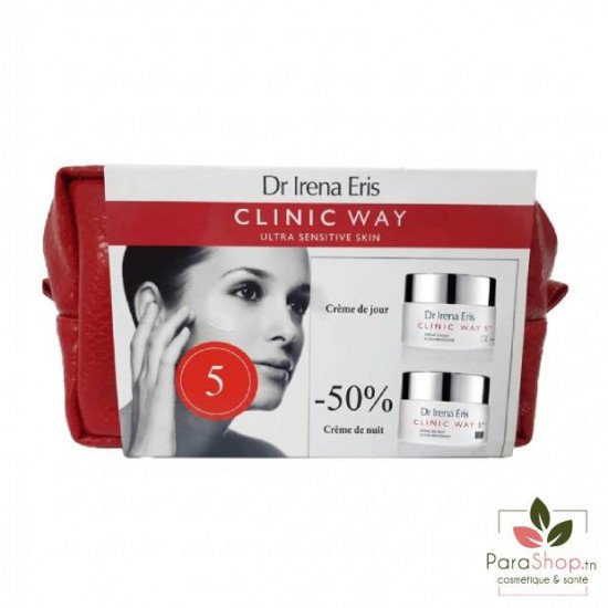 CLINIC WAY TROUSSE 5 CREME DE JOUR +CREME DE NUIT -50% CLINIC WAY TROUSSE 5 CREME DE JOUR +CREME DE NUIT -50%