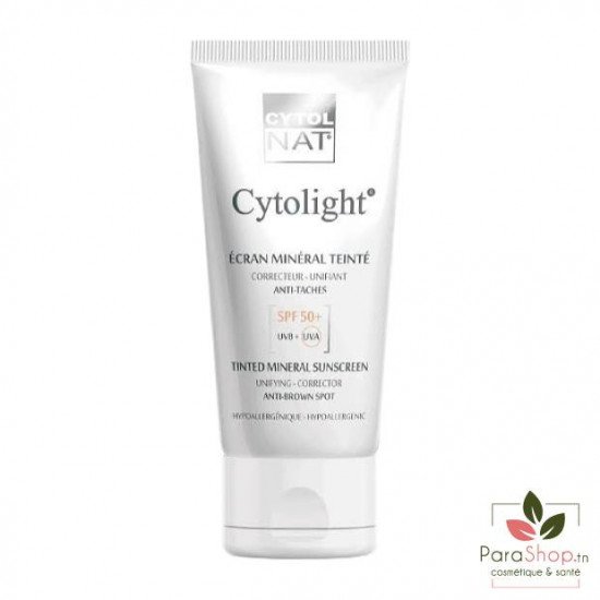 CYTOLNAT CYTOLIGHT ECRAN MINERAL TEINTE ANTI TACHES SPF50+ 50ML CYTOLNAT CYTOLIGHT ECRAN MINERAL TEINTE ANTI TACHES SPF50+ 50ML