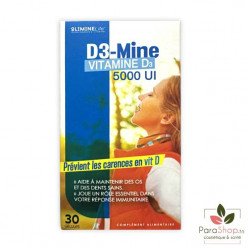 D3 MINE VITAMINE D3 5000UI 30 GELULES