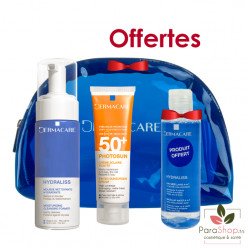 DERMACARE PACK PHOTOSUN ECRAN TEINTE PEAU SECHE 01 + HYDRALISS MOUSSE NETTOYANTE + Eau Micellaire 170ML OFFERTE