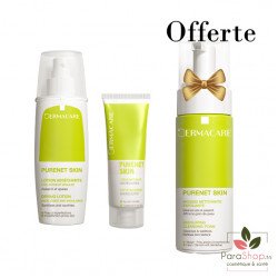 DERMACARE PACK PURENET SKIN CREME MATIFIANTE +  LOTION ASSECHANTE +MOUSSE NETTOYANTE OFFERTE