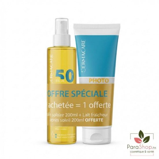 DERMACARE PACK PHOTOSUN EAU SOLAIRE + LAIT FRAICHEUR APRES SOLEIL OFFERT DERMACARE PACK PHOTOSUN EAU SOLAIRE + LAIT FRAICHEUR APRES SOLEIL OFFERT