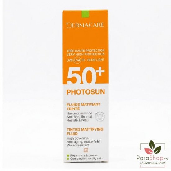 DERMACARE PHOTOSUN FLUIDE MATIFIANT TEINTE 01 DERMACARE PHOTOSUN FLUIDE MATIFIANT TEINTE 01