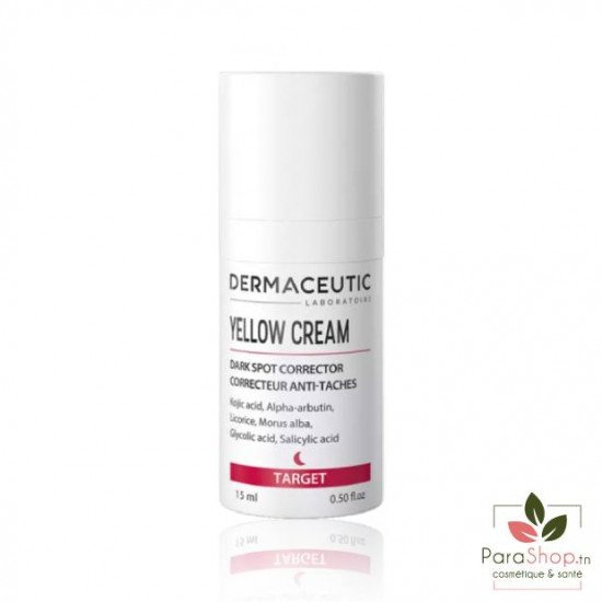 DERMACEUTIC YELLOW CREAM CONCENTRE ANTI TACHES 15ML DERMACEUTIC YELLOW CREAM CONCENTRE ANTI TACHES 15ML