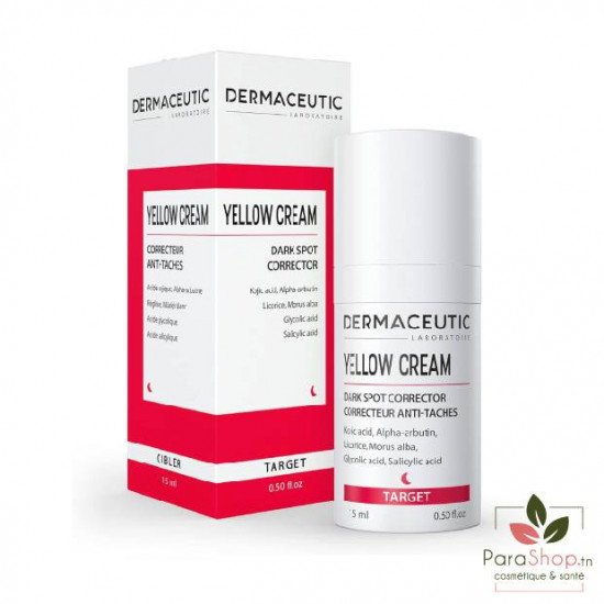 DERMACEUTIC YELLOW CREAM CONCENTRE ANTI TACHES 15ML DERMACEUTIC YELLOW CREAM CONCENTRE ANTI TACHES 15ML