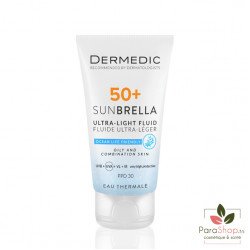 DERMEDIC SUNBRELLA FLUIDE ULTRA LEGER SPF50+ PEAUX MIXTES ET GRASSES 40ML	 DERMEDIC SUNBRELLA FLUIDE ULTRA LEGER SPF50+ PEAUX MIXTES ET GRASSES 40ML