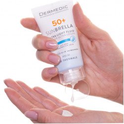 DERMEDIC SUNBRELLA FLUIDE ULTRA LEGER SPF50+ PEAUX NORMALES ET SECHES 40ML  DERMEDIC SUNBRELLA FLUIDE ULTRA LEGER SPF50+ PEAUX NORMALES ET SECHES 40ML