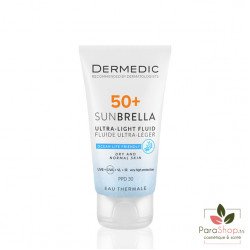 DERMEDIC SUNBRELLA FLUIDE ULTRA LEGER SPF50+ PEAUX NORMALES ET SECHES 40ML  DERMEDIC SUNBRELLA FLUIDE ULTRA LEGER SPF50+ PEAUX NORMALES ET SECHES 40ML