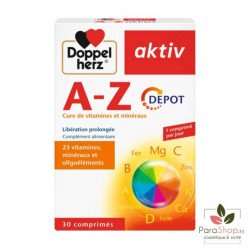 AKTIV A-Z VITAMINES ET MINERAUX 30 COMPRIMES AKTIV A-Z VITAMINES ET MINERAUX 30 COMPRIMES