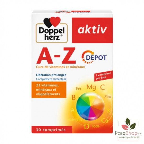AKTIV A-Z VITAMINES ET MINERAUX 30 COMPRIMES AKTIV A-Z VITAMINES ET MINERAUX 30 COMPRIMES