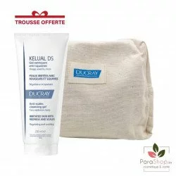 DUCRAY KELUAL DS GEL NETTOYANT ANTI SQUAMES 200ML + Trousse Offerte