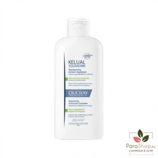 DUCRAY KELUAL Squanorm Shampooing Pellicules Grasses 200ML DUCRAY KELUAL Squanorm Shampooing Pellicules Grasses 200ML