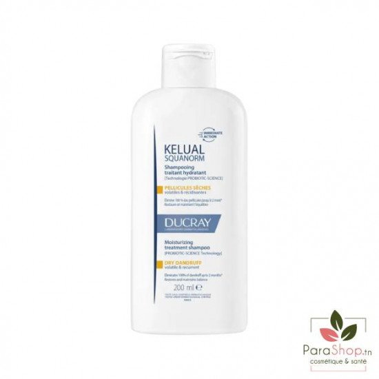 DUCRAY KELUAL Squanorm Shampooing pellicules séches 200ML DUCRAY KELUAL Squanorm Shampooing pellicules séches 200ML