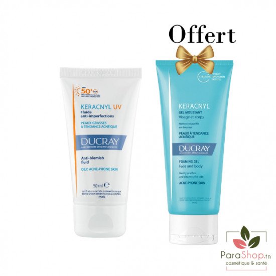 DUCRAY PACK KERACNYL UV FLUIDE + GEL MOUSSANT 100ML OFFERT DUCRAY PACK KERACNYL UV FLUIDE + GEL MOUSSANT 100ML OFFERT