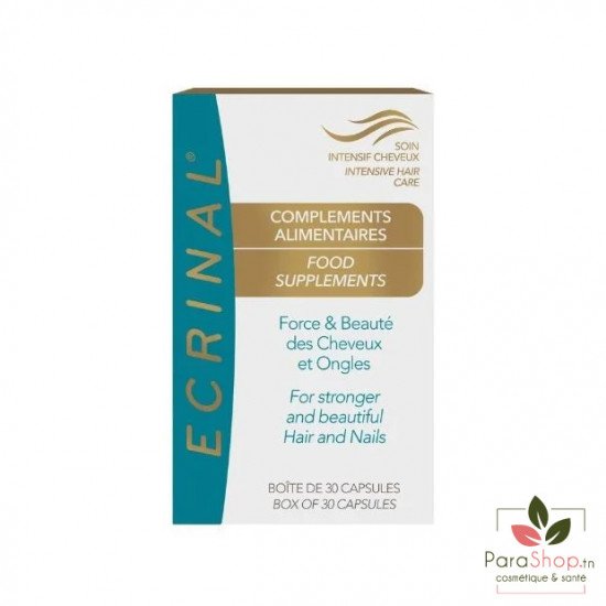 ECRINAL Complement Alimentaire Force et Beaute cheveux 30 Capsules