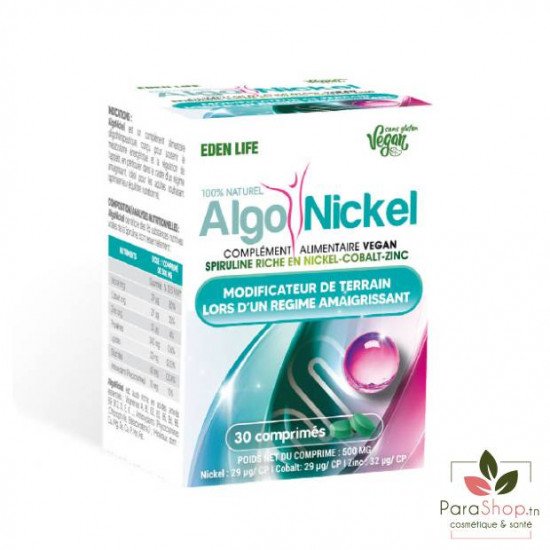 EDEN LIFE ALGO NICKEL 30 Comprimes