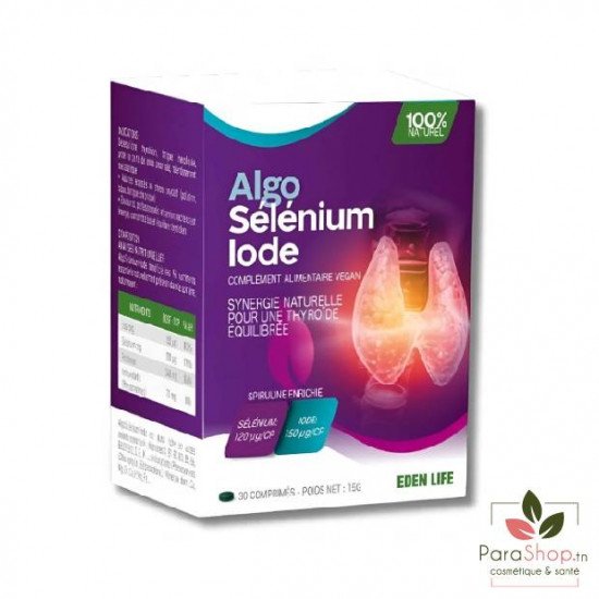 EDEN LIFE ALGO SELENIUM IODE 30 Comprimes EDEN LIFE ALGO SELENIUM IODE 30 Comprimes
