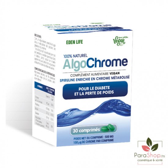 Eden Life AlgoChrome 30 comprimes	