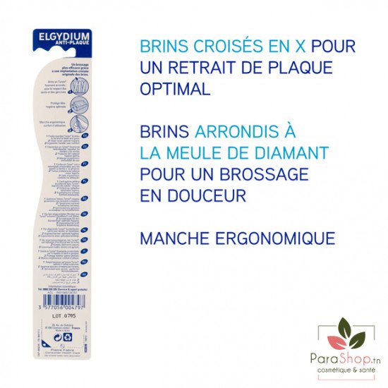 ELGYDIUM BROSSE A DENTS ANTIPLAQUE SOUPLE