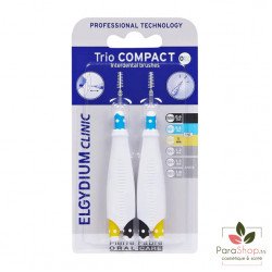ELGYDIUM CLINIC TRIO COMPACT INTERDENTAL BRUSHES 012 ELGYDIUM CLINIC TRIO COMPACT INTERDENTAL BRUSHES 012