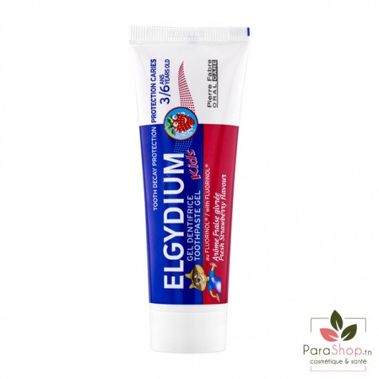 ELGYDIUM KIDS DENTIFRICE FRAISE 50ML 3/6 ANS