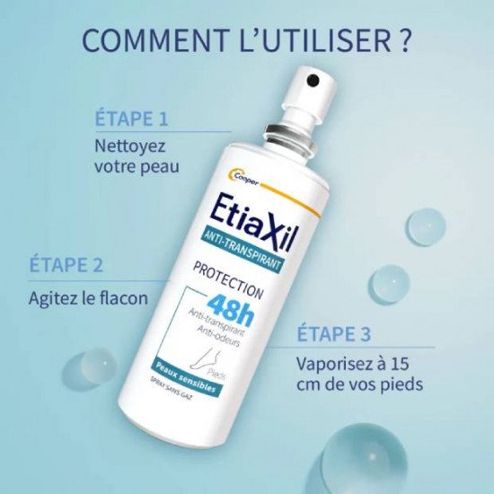 ETIAXIL ANTI TRANSPIRANT PIEDS PROTECTION 48H 100ML