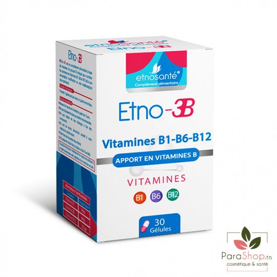 ETNOSANTE ETNO-3B Apport en vitamines B - 30 GELULES