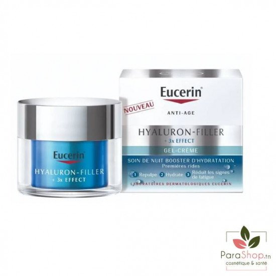 EUCERIN HYALURON-FILLER + 3x EFFECT Soin de Nuit Booster d'Hydratation EUCERIN HYALURON-FILLER + 3x EFFECT Soin de Nuit Booster d'Hydratation