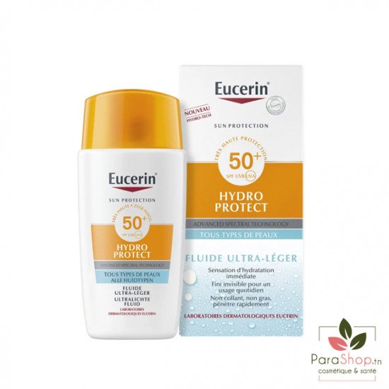 EUCERIN SUN HYDRO PROTECT FLUIDE ULTRA LEGER INVISIBLE SPF50+ 50ML