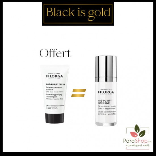 FILORGA AGE PURIFY INTENSIVE Serum Double Correction 30ML + AGE PURIFY CLEAN Gel 50ML OFFERT FILORGA AGE PURIFY INTENSIVE Serum Double Correction 30ML + AGE PURIFY CLEAN Gel 50ML OFFERT