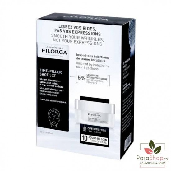 FILORGA COFFRET TIME FILLER SHOT 5XP + TIME FILLER 5XP CREME 15ML OFFERTE FILORGA COFFRET TIME FILLER SHOT 5XP + TIME FILLER 5XP CREME 15ML OFFERTE