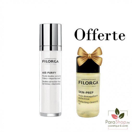 FILORGA PACK AGE PURIFY Fluide Double Correction + SKIN PREP MOUSSE NETTOYANTE 30ML OFFERTE - BF 2025