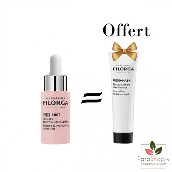 FILORGA PACK NCEF SHOT 15ML + MESO MASK 30ML OFFERT - BF 2025 FILORGA PACK NCEF SHOT 15ML + MESO MASK 30ML OFFERT - BF 2025