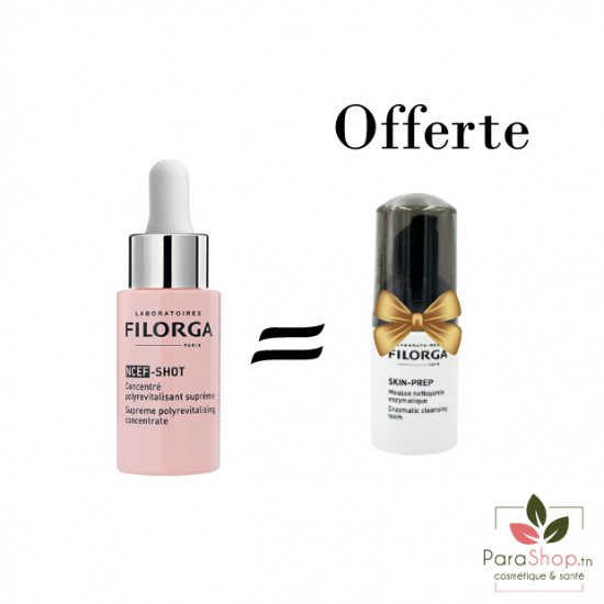 FILORGA PACK NCEF SHOT 15ML + SKIN PREP MOUSSE NETTOYANTE 30ML OFFERTE - BF 2025 FILORGA PACK NCEF SHOT 15ML + SKIN PREP MOUSSE NETTOYANTE 30ML OFFERTE - BF 2025