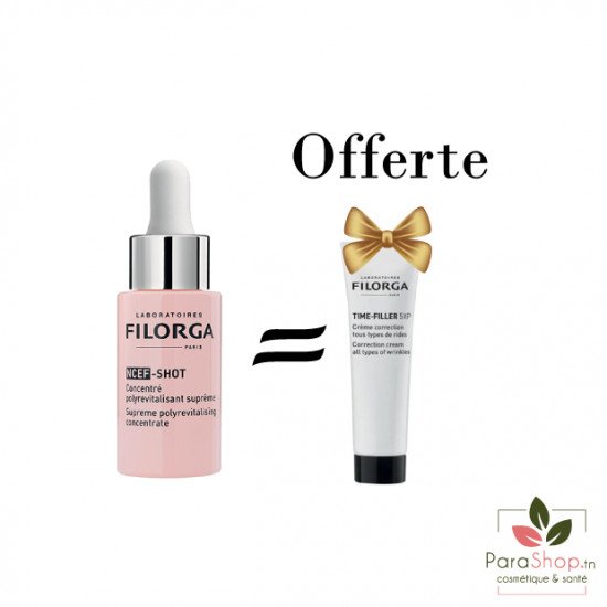 FILORGA PACK NCEF SHOT 15ML + TIME FILLER 5XP CREME 15ML OFFERT - BF 2025 FILORGA PACK NCEF SHOT 15ML + TIME FILLER 5XP CREME 15ML OFFERT - BF 2025