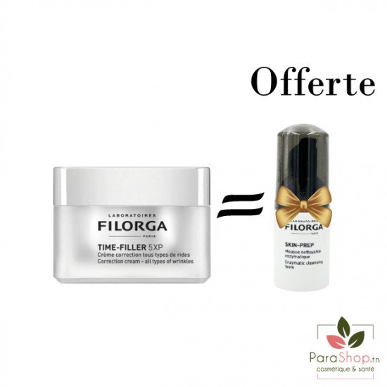 FILORGA PACK TIME FILLER 5XP CREME + SKIN PREP MOUSSE NETTOYANTE 30ML OFFERTE - BF 2025 FILORGA PACK TIME FILLER 5XP CREME + SKIN PREP MOUSSE NETTOYANTE 30ML OFFERTE - BF 2025