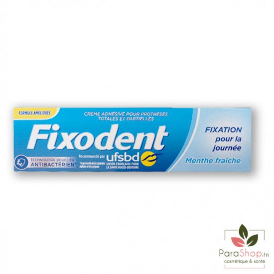 Fixodent Menthe Fraiche Crème adhésive pour prothèses dentaires