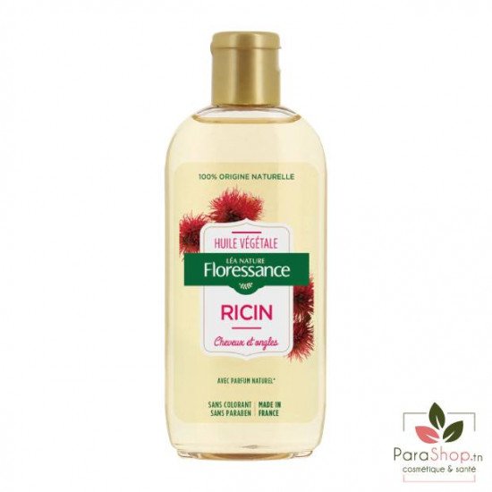 FLORESSANCE HUILE VEGETALE DE RICIN 160ML FLORESSANCE HUILE VEGETALE DE RICIN 160ML