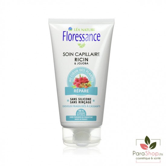 FLORESSANCE SOIN CAPILLAIRE RICIN JOJOBA SANS RINÇAGE 150ML