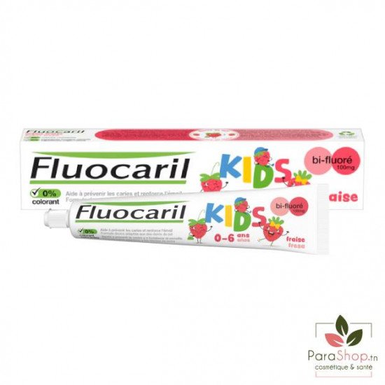 FLUOCARIL DENTEFRICE KIDS FRAISE 0-6 ANS 75ML