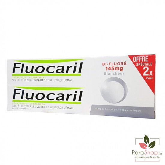 FLUOCARIL DENTIFRICE BLANCHEUR BI-FLUORÉ 2X 75ML