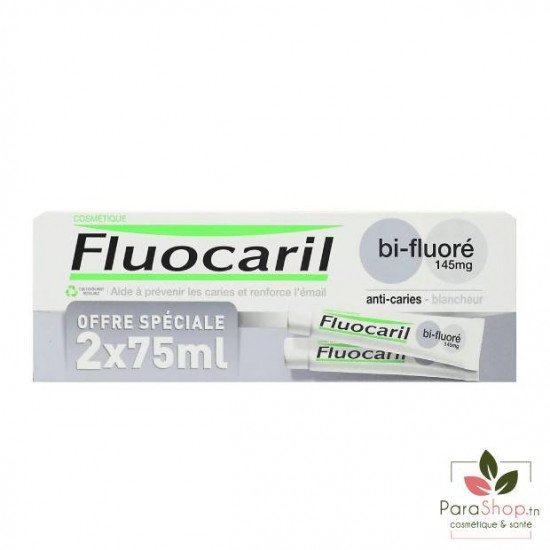 FLUOCARIL DENTIFRICE BLANCHEUR BI-FLUORÉ 2X 75ML FLUOCARIL DENTIFRICE BLANCHEUR BI-FLUORÉ 2X 75ML